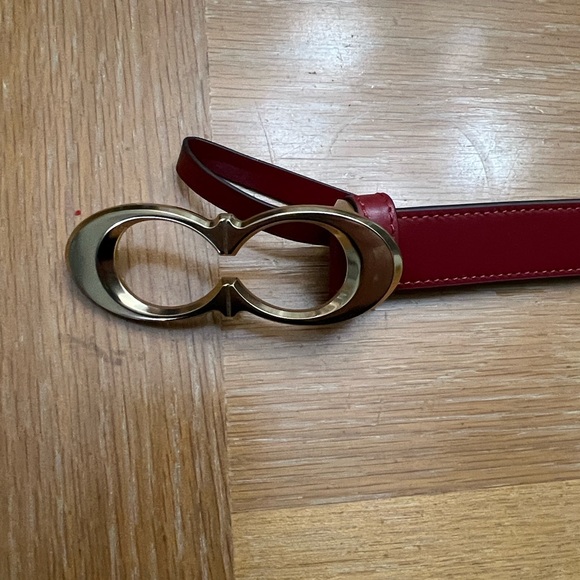 Coach Red Leather Belt - Picture 8 of 12